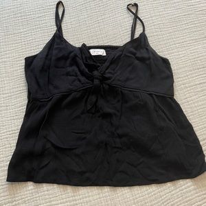 Black flowy top